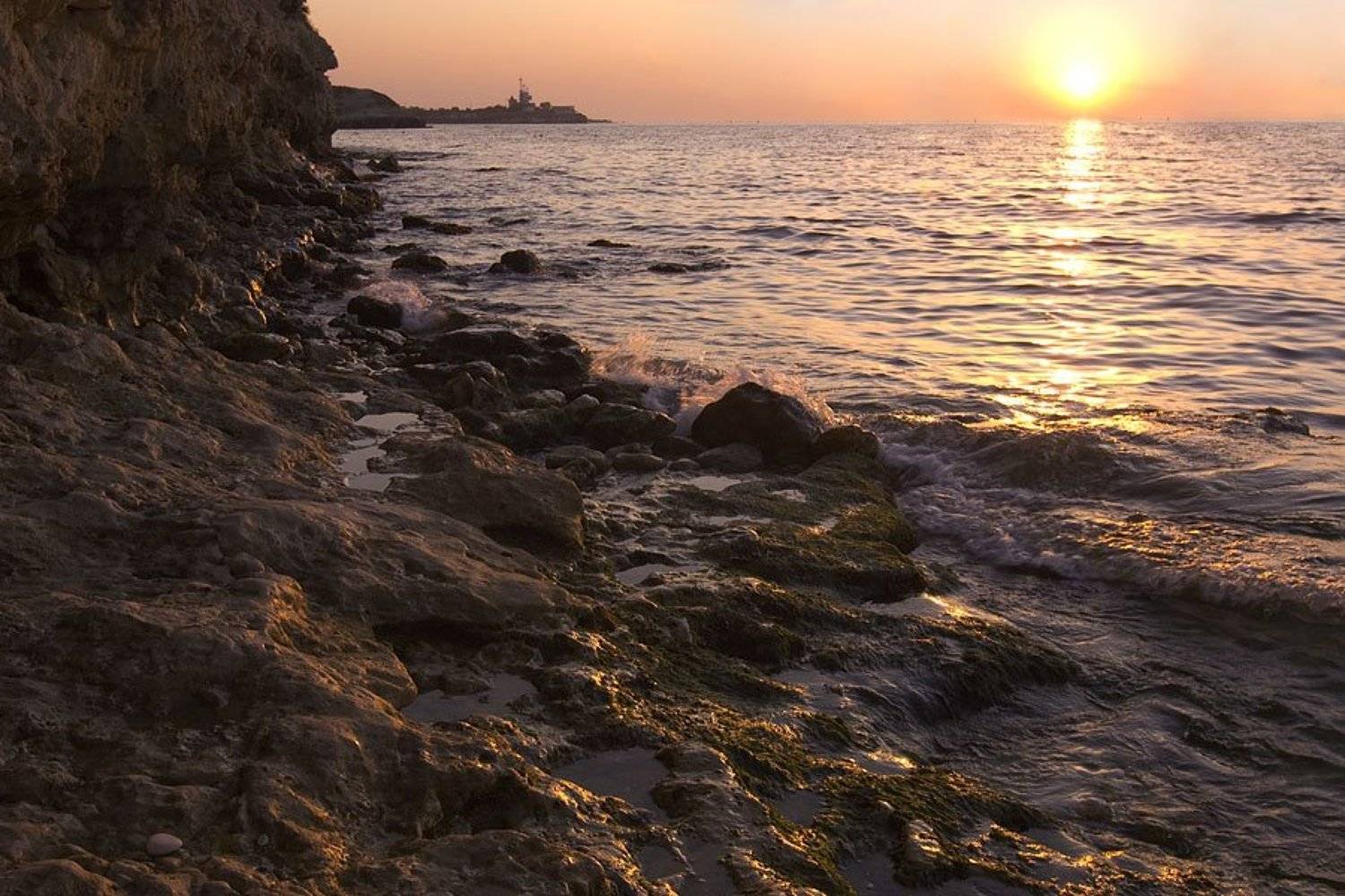 море, камни, черное море, крым, херсонес, закат, севастополь, Павел