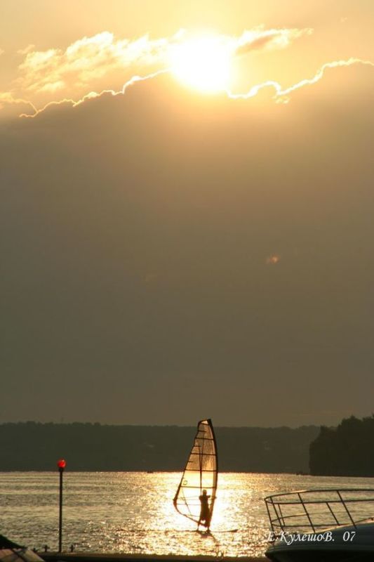 морской,корабль, яхта,море,кулешов евгений Закат .... фото превью