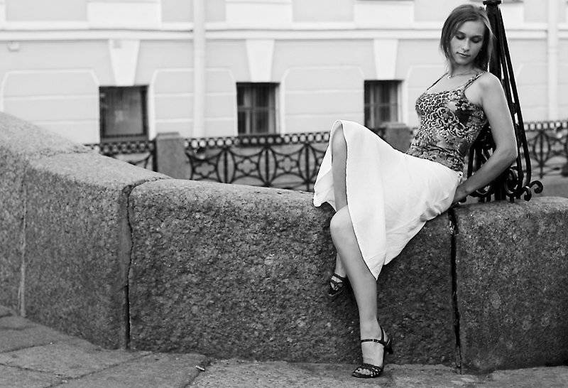 петербург, девушка, одиночество, Евгений Лувсандугар