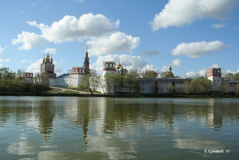 город,купола,москва,золото,новодевичий,храм,церковь,кулешов, Кулешов Евгений