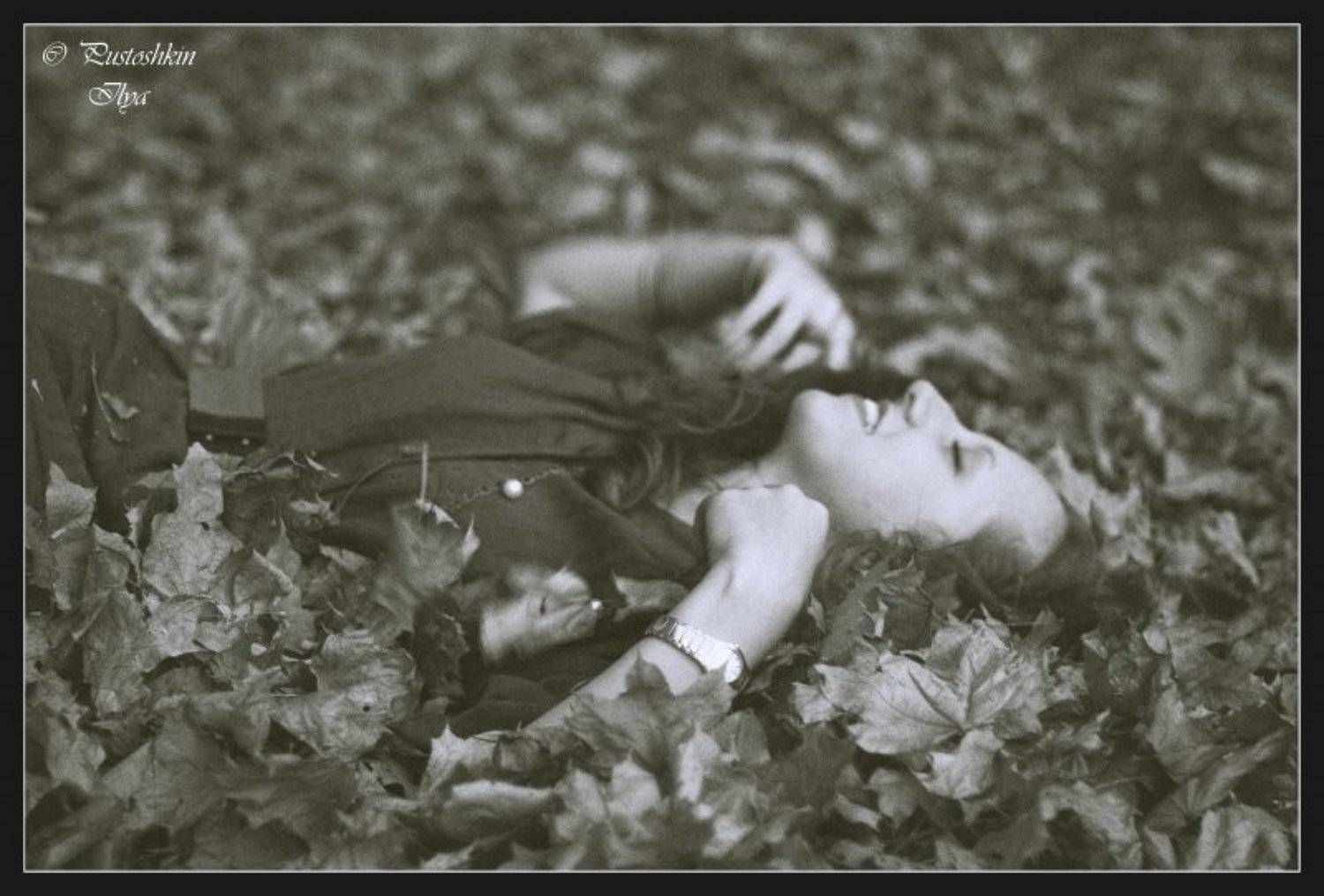 осень, ч/б, Пустошкин Илья