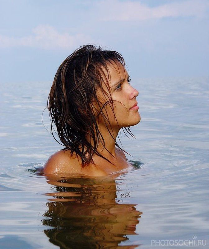 портрет, море, девушка, русалка, photosochi.ru, лето, азовское море Русалка фото превью