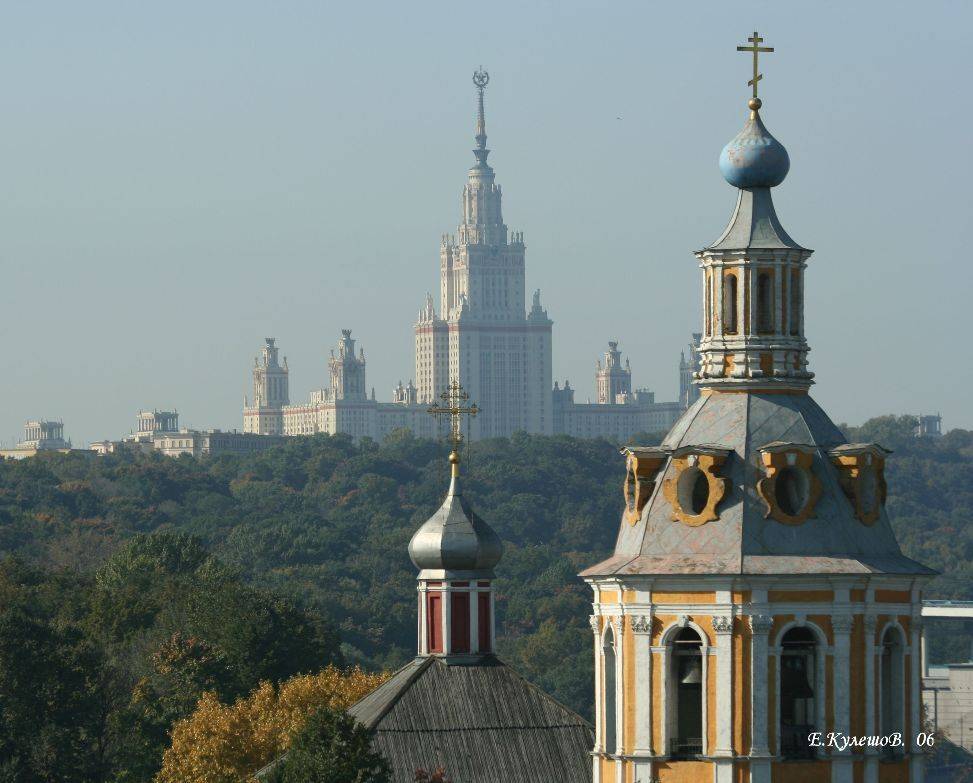 город,купола,москва,золото,университет,осень,храм,церковь,кулешов, Кулешов Евгений