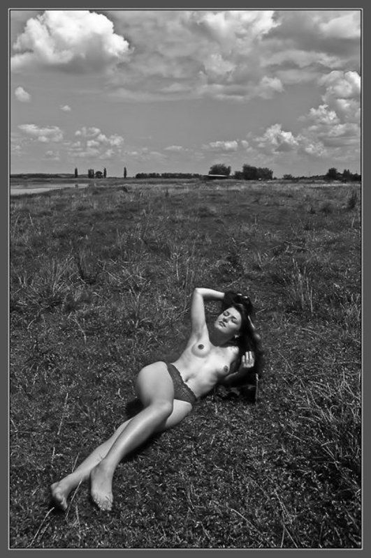 лето, река, девушка Блаженство фото превью