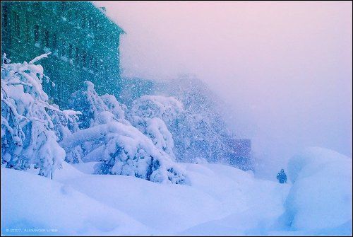 Город в пургу