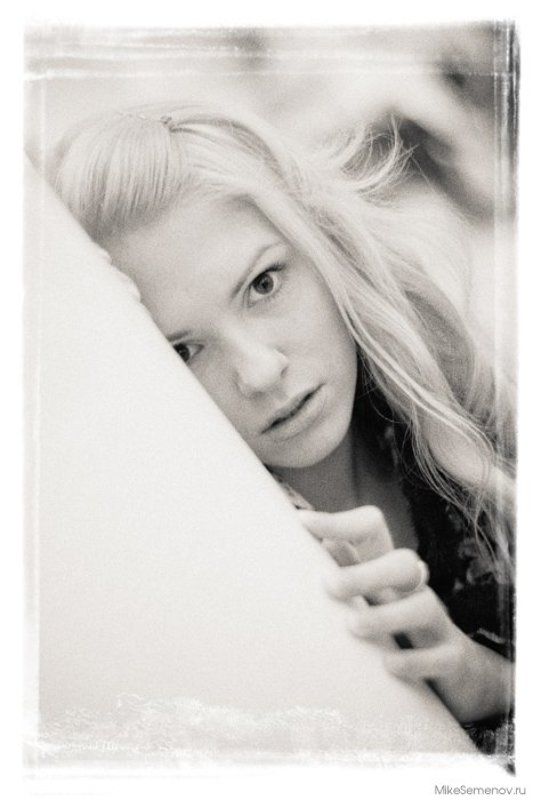 аня, девушка, взгляд, монохром, блондинка, актриса, * * * фото превью