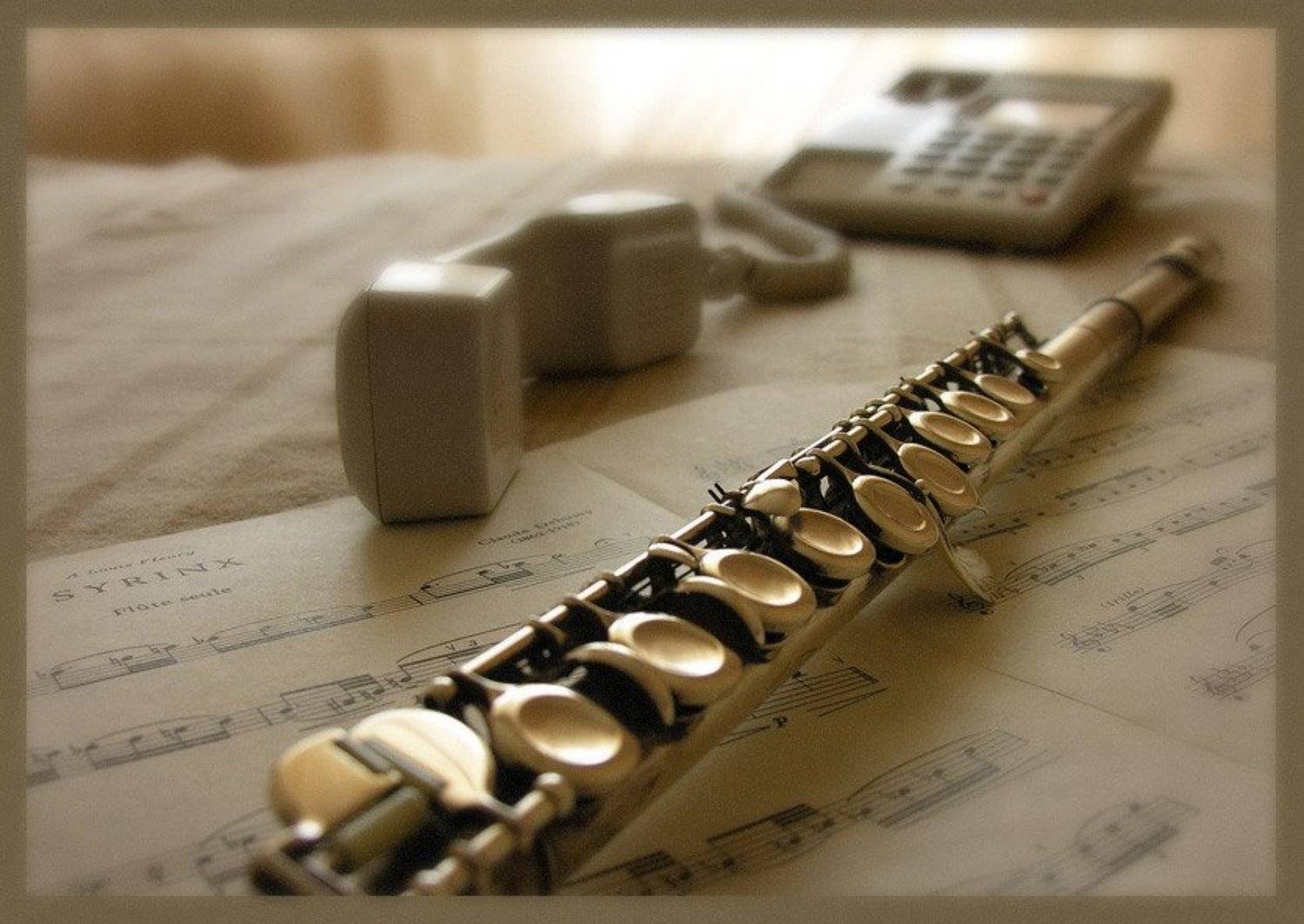 музыка, флейта, телефон, JezeBel