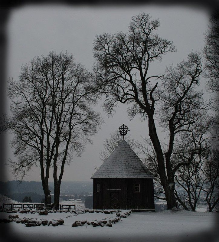 кернаве, часовня, зима, клепа В Балтийских широтах... фото превью