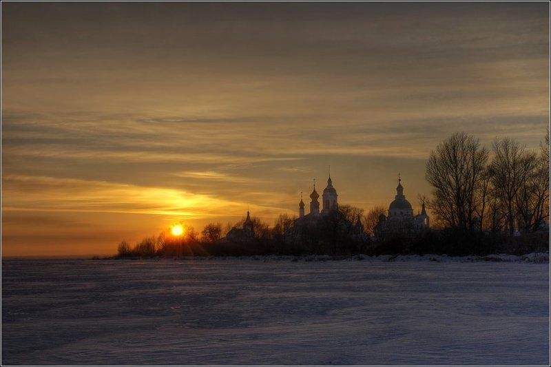 ростов, великий, рождество, золотое, кольцо Рождественский закат фото превью