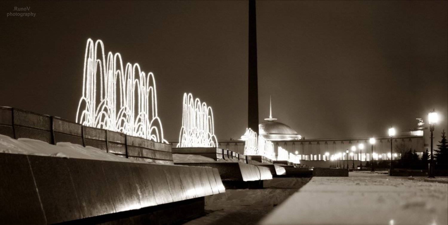 город,ночь,москва,фонтаны, Roman RunoV