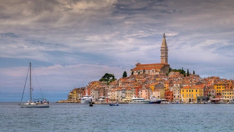 sea, rovinj, croatia, adriatic sea, old architecture  фото превью