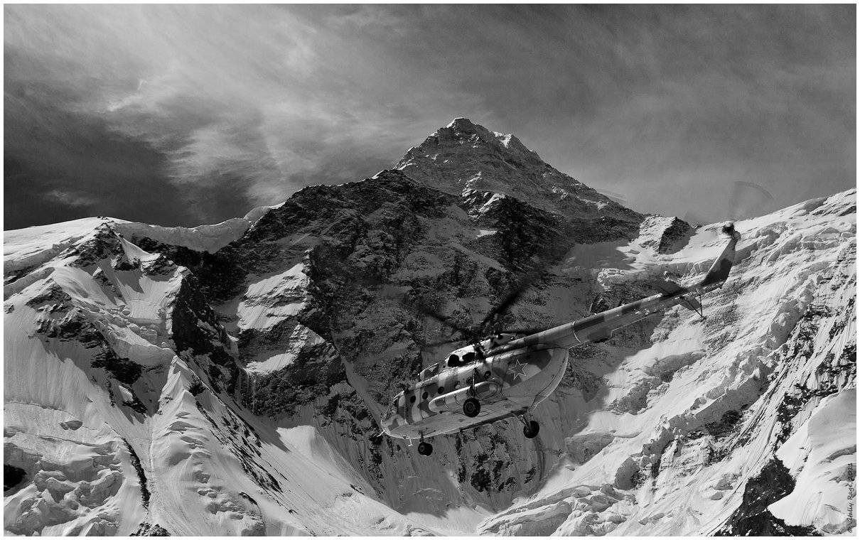 хан-тенгри, тянь-шань, горы, казахстан, свобода, вертолет, альпинизм, высота, снег, холод, Vitaliy Rage