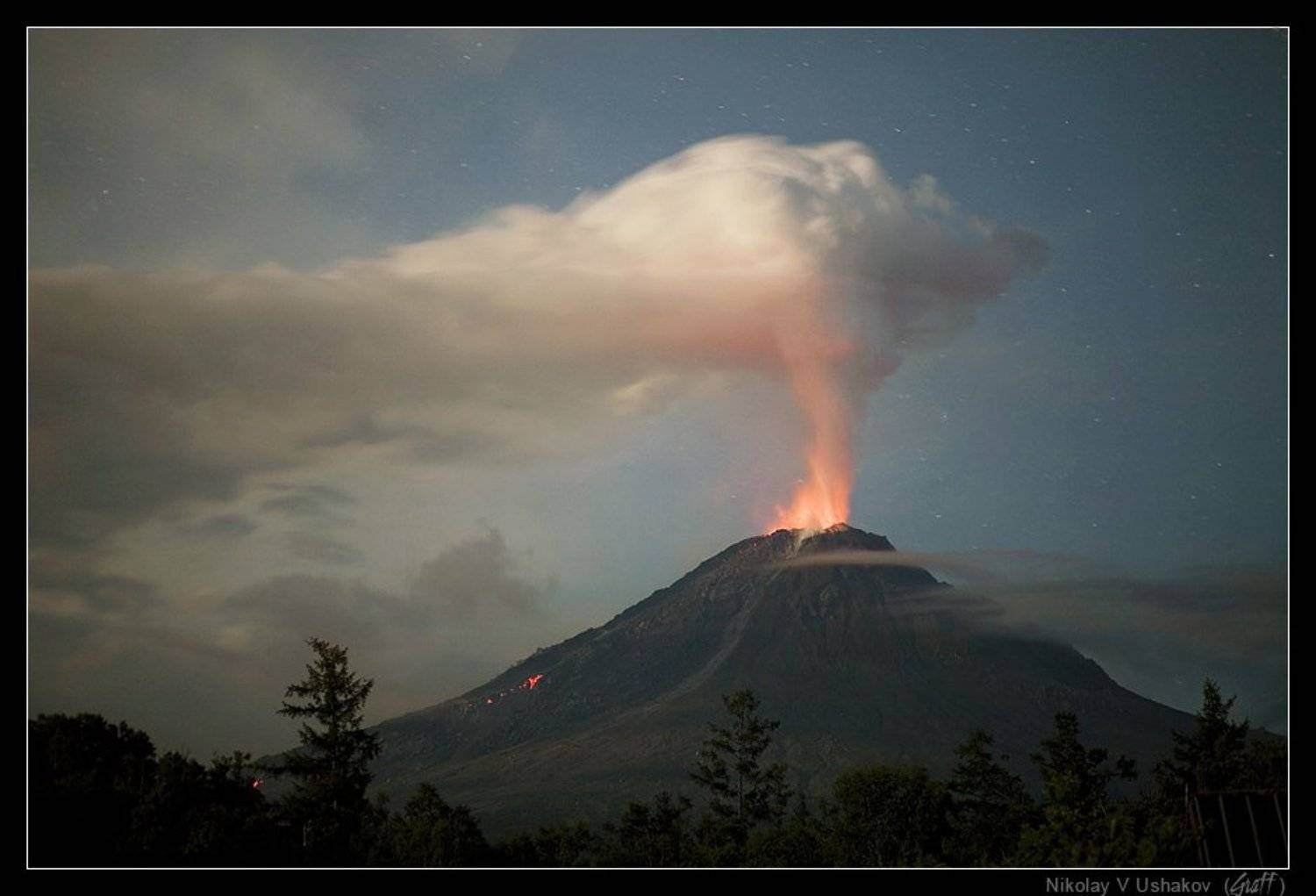 вулкан кизимен, камчатка, извержение, Николай Ушаков (Graff)