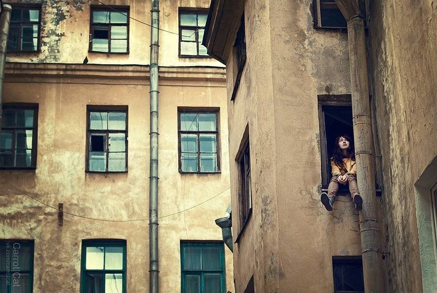 yellow, roof, carrotcat, Женя Белан