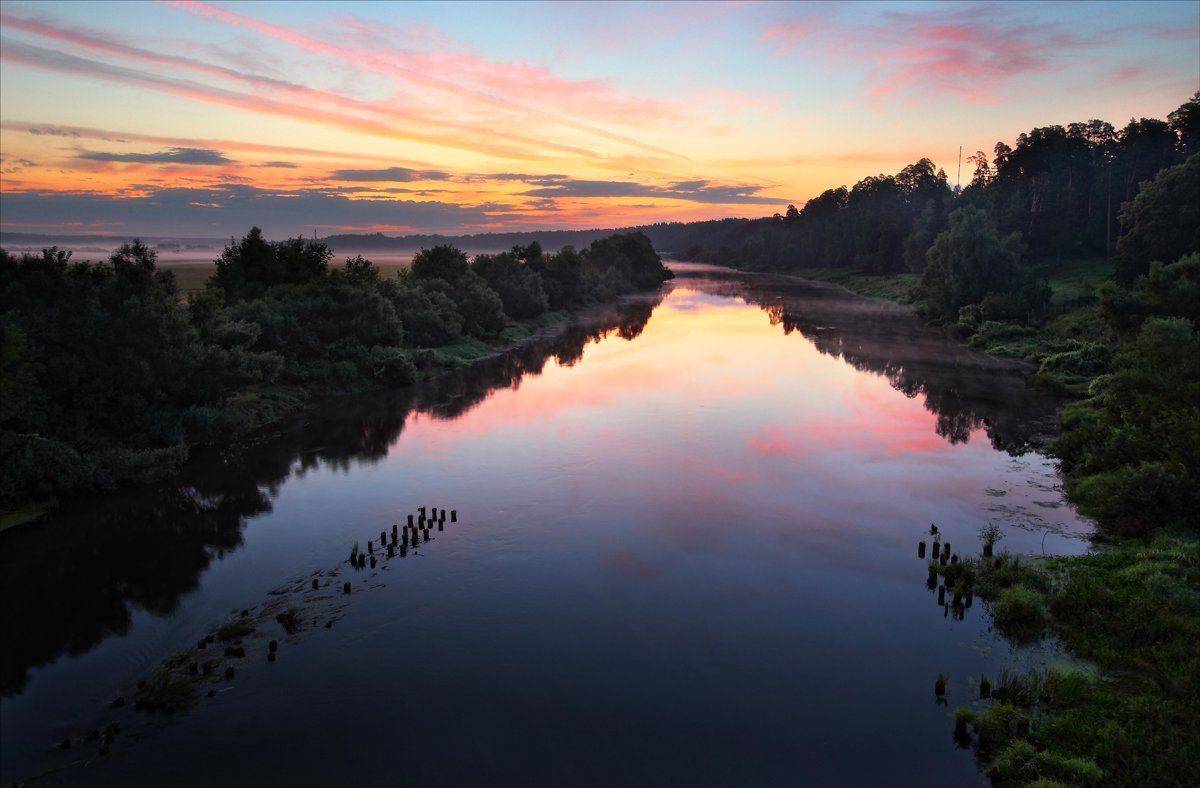 рассвет, река, Сергей