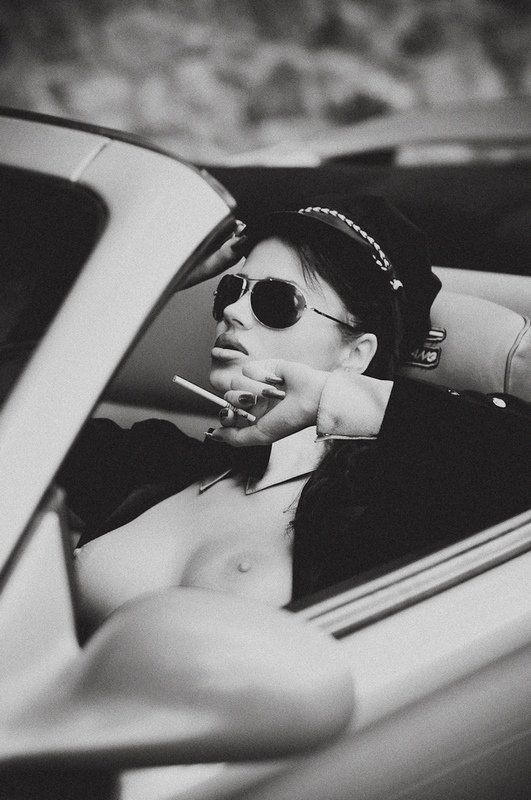 ню, relax, авто, девушка  фото превью