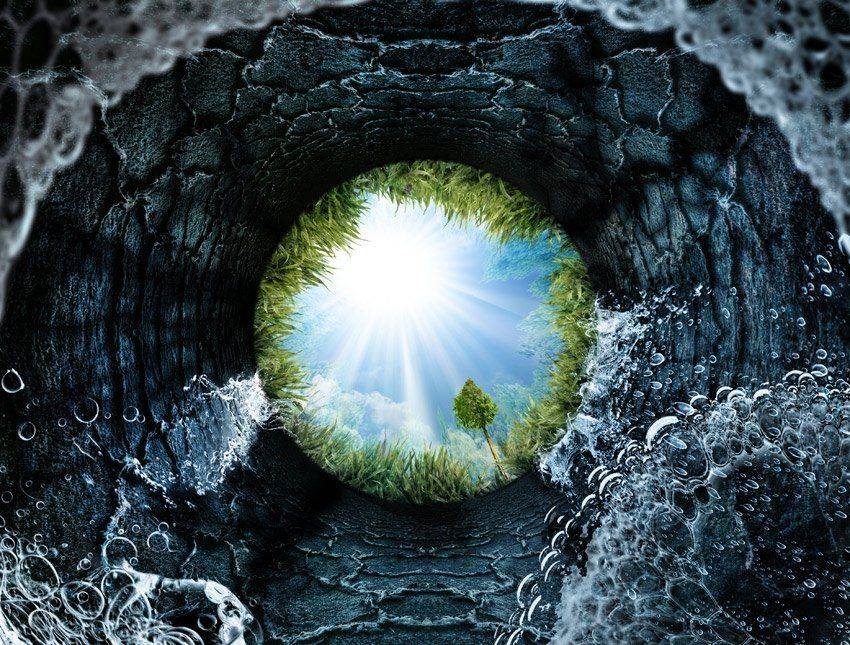 splash, water, inside, fountain, drops, tree, sky, underwater, Caras Ionut