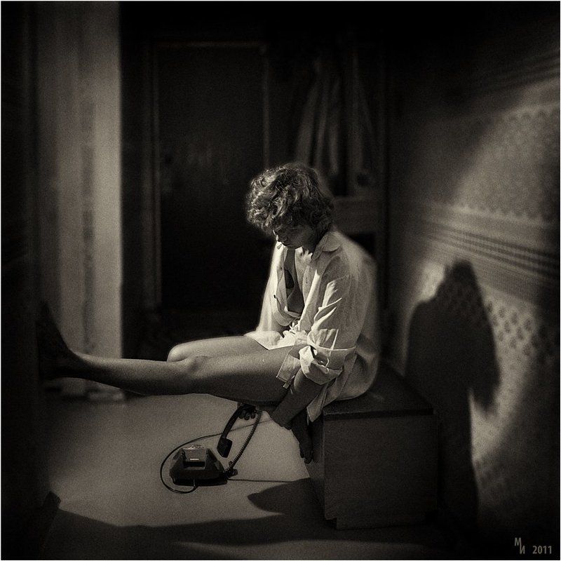 пленка, ч/б, негатив, 6х6, игорь Нетелефонный разговор фото превью