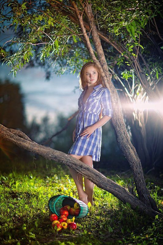 яблоки, портрет, рина  фото превью