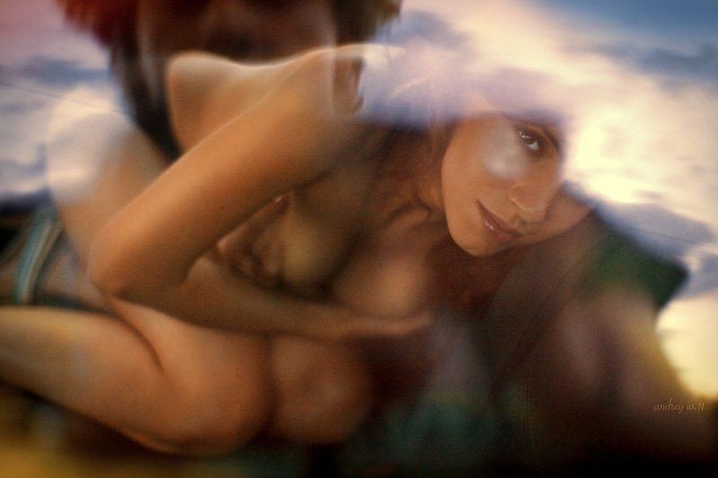 небо, ню, женщины  фото превью