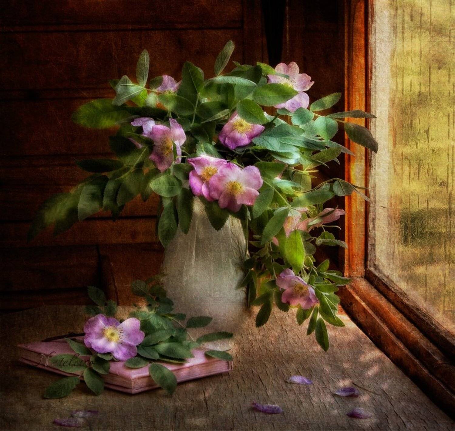 натюрморт, шиповник, Наталья Кузнецова (Nateletro)