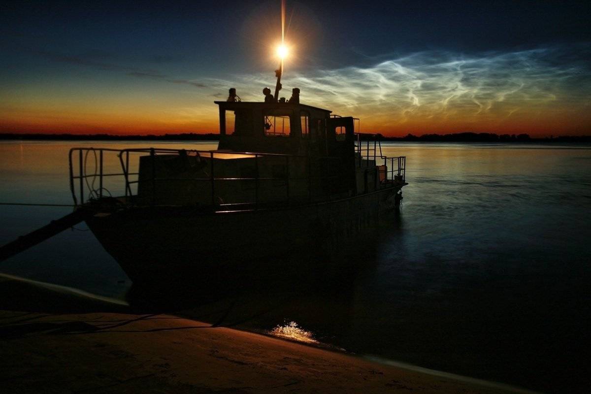 серебристые, облака, optimist