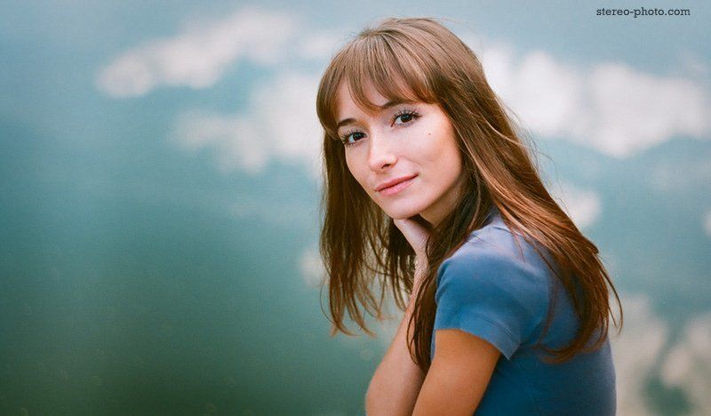 девушка, портрет, пленка, зенит  фото превью