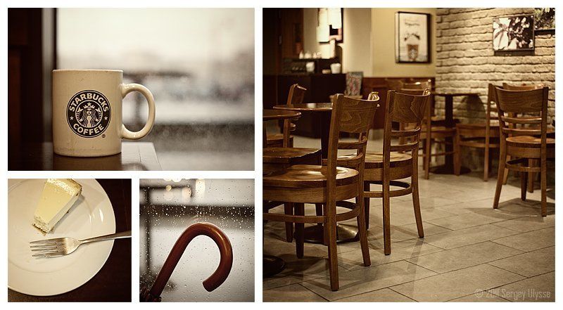 morning, rainy, coffee  фото превью