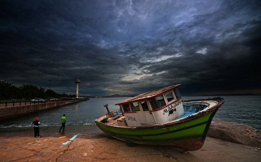 clouds, ship, mustafa yagci
