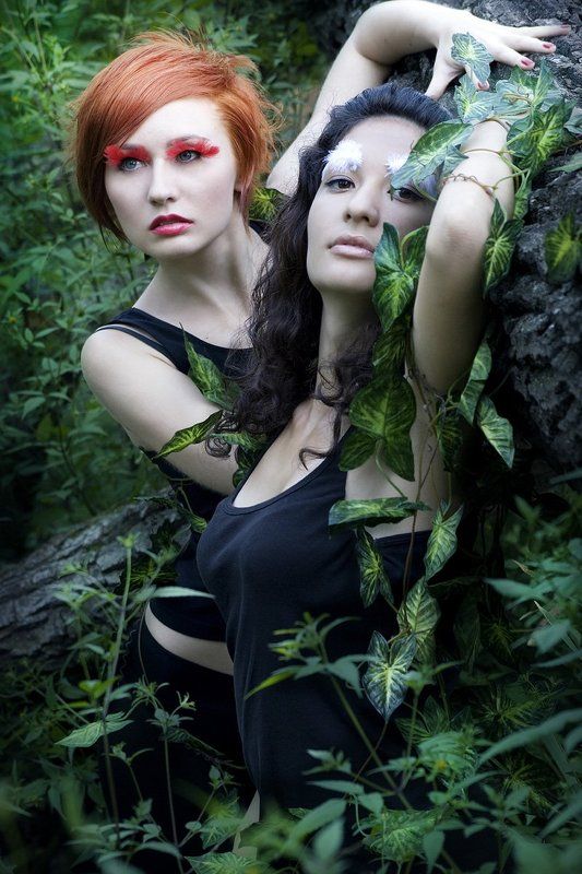 плющ, девушка, дриада  фото превью