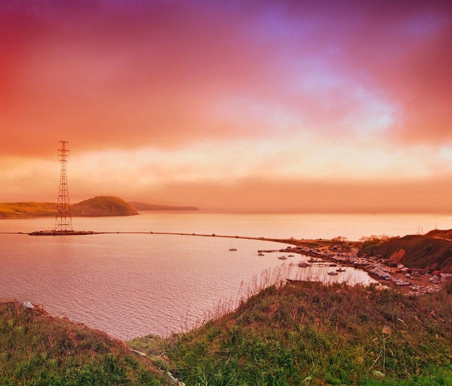 пейзаж, владивосток, море, небо, закат, Зуева Юля