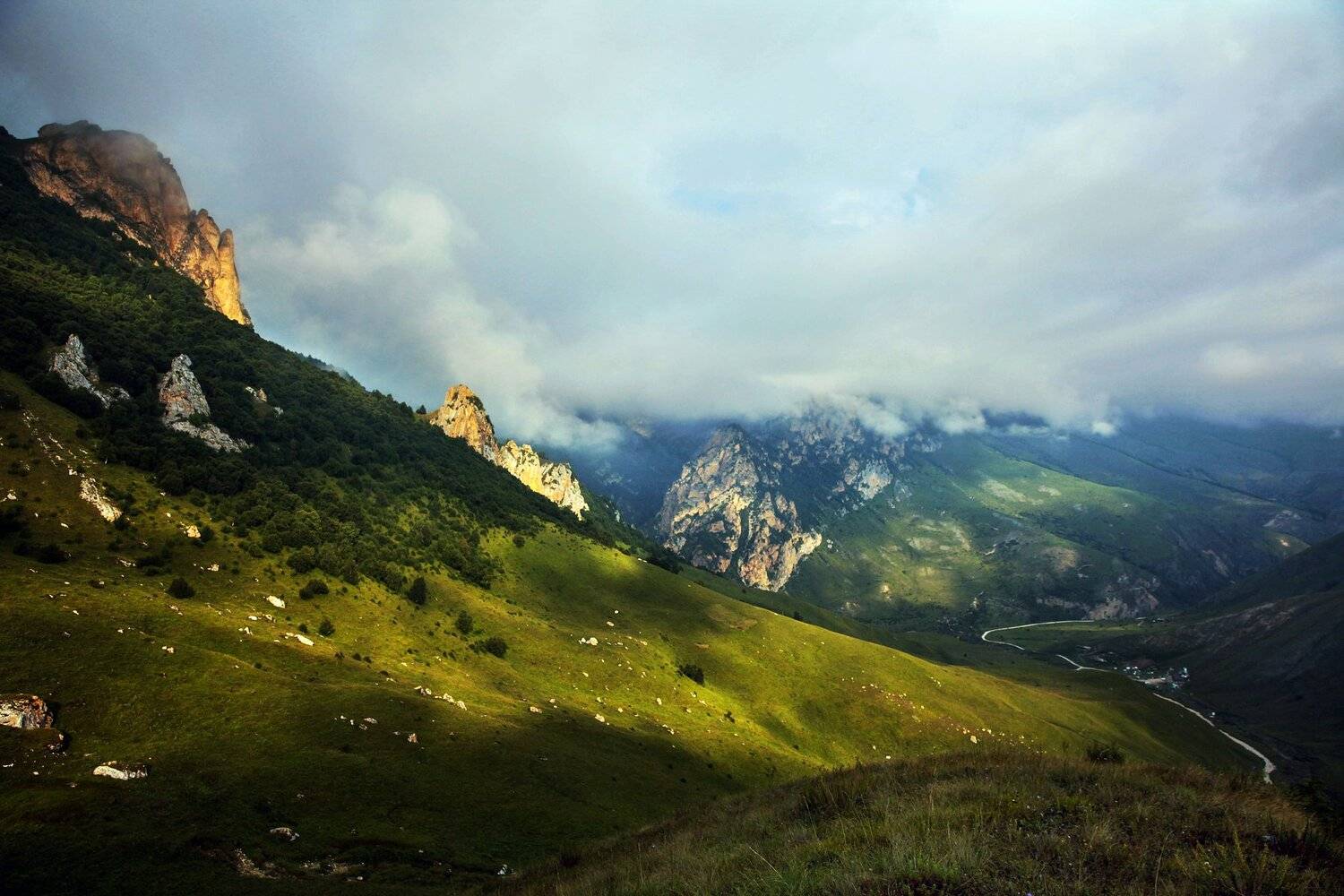 горы,лето,пейзаж,чегем,рассвет.туман, Marat Magov