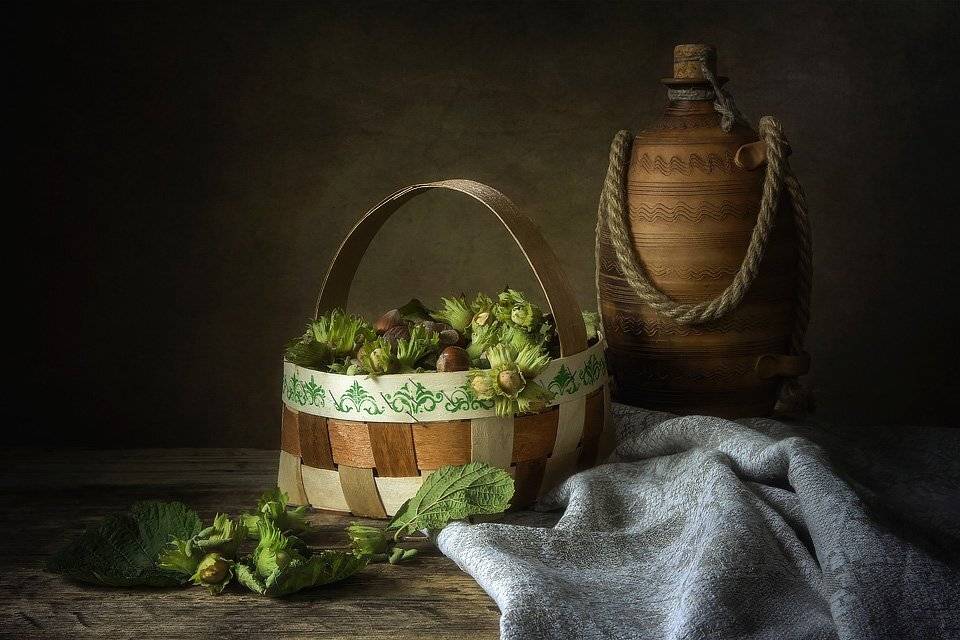 натюрморт, лето, август, орехи, Ирина Приходько