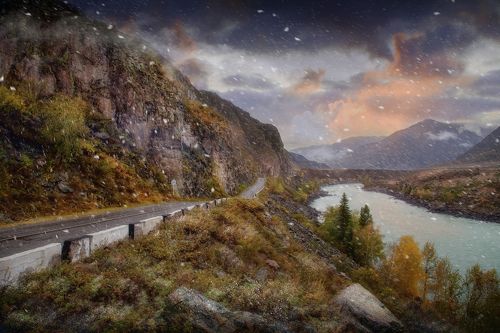 Снежная радость! Алтай