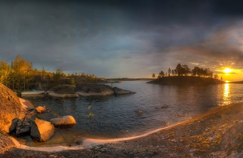 Августовское утро на Ладоге