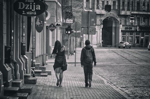 Двое в городе.