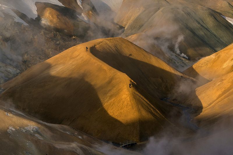 Цветные горы Исландии фото превью