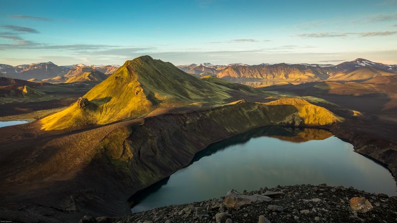 landmannalaugar,iceland,горы,рассвет Hnausapollur фото превью