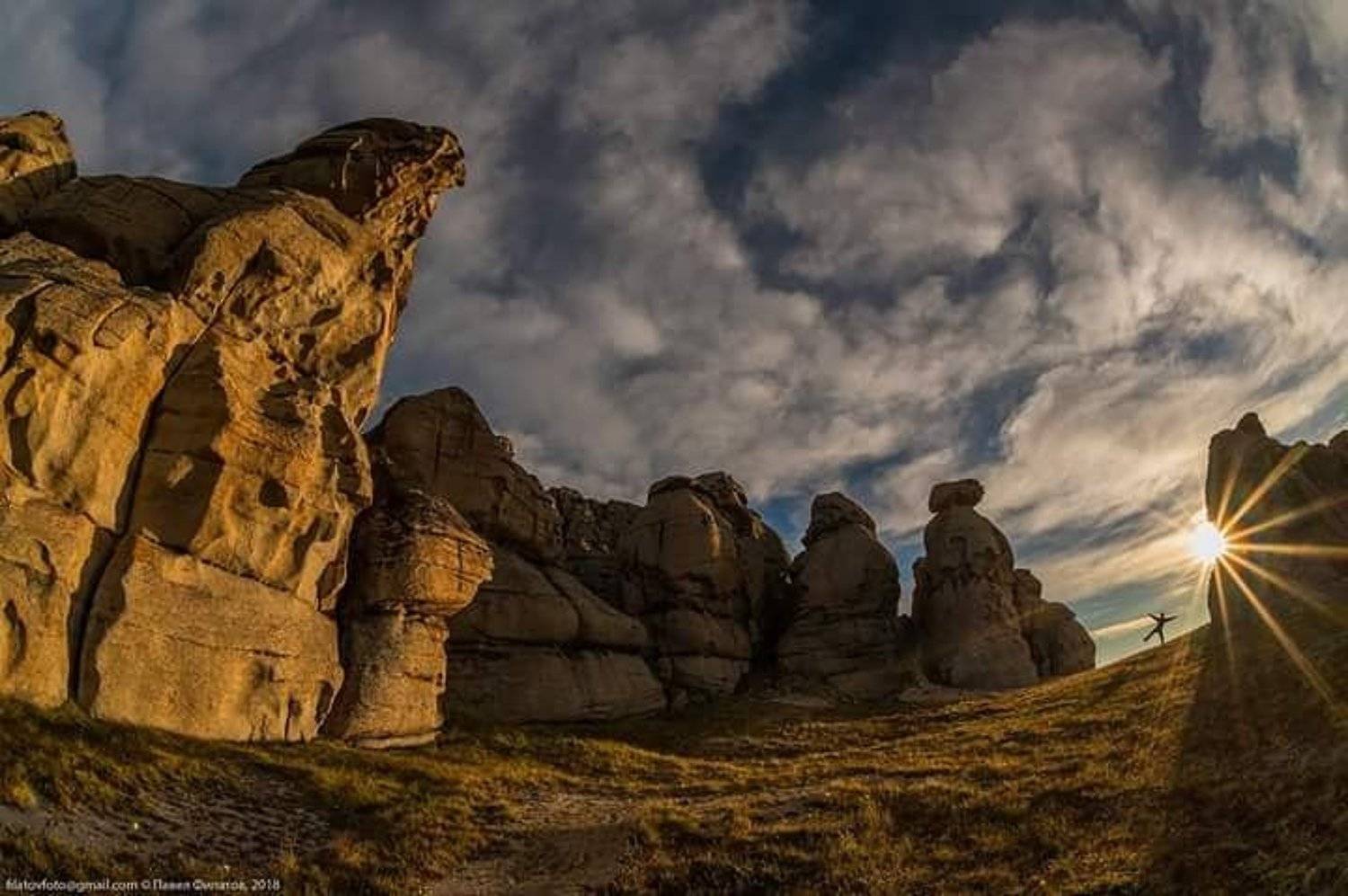 алтай, сибирь, шокпартаса, рассвет, останцы,солнце, Павел Филатов