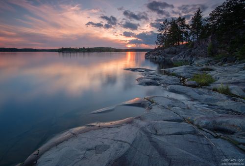 Закат на Ладоге