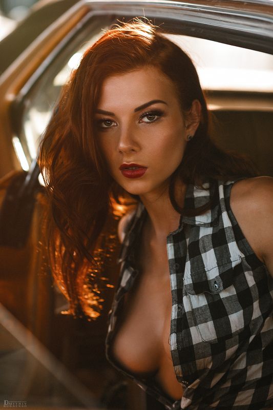 портрет, лето, солнце, пленер, никон, форд Инга фото превью