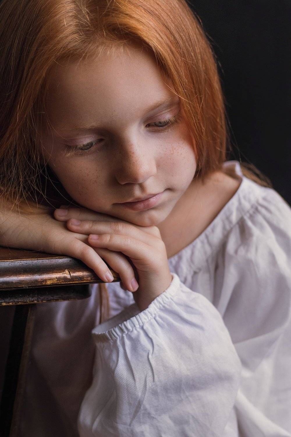 girl red portrait child, Elina Garipova