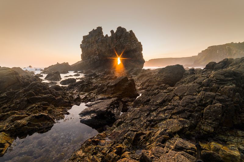 испания, океан, рассвет Playa de Portizuelo фото превью
