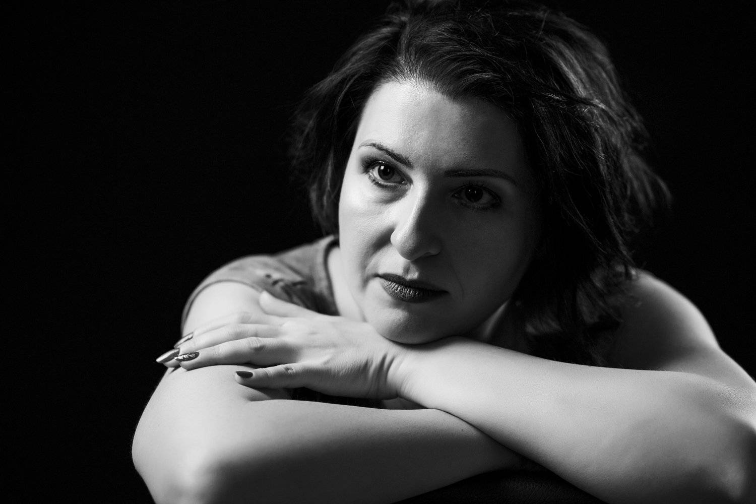 портрет, женщина, ч\б, Денис Свечников