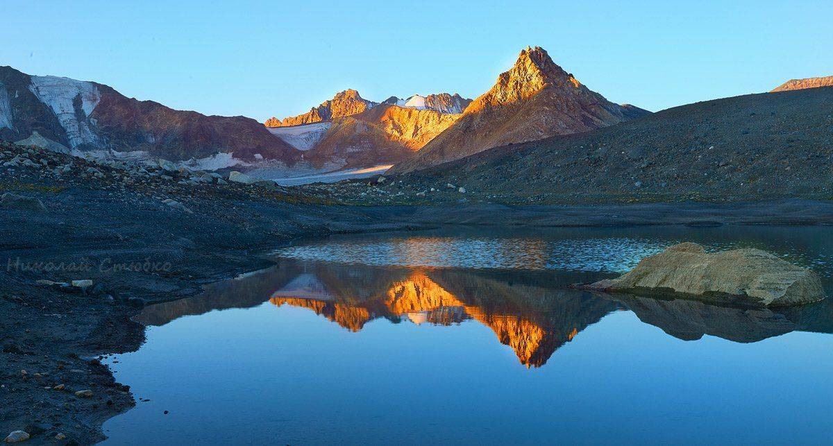 кавказ, горы, рассвет, Николай Стюбко