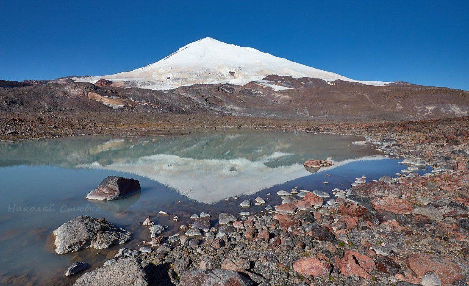 кавказ горы эльбрус утро, Николай Стюбко