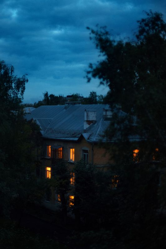 пейзаж, город Город живёт фото превью