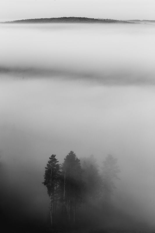 Гора Теплая, гора Тёплая, Теплая, Тёплая, Средний Урал, чб, Урал мгла... фото превью