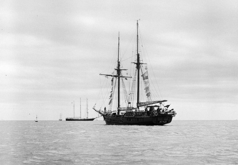 sea, marine, water, seascape, ocean, film, fuji, medium, format, 6x6, black, &, white, b&w Tall Ships Regatta 2016 фото превью