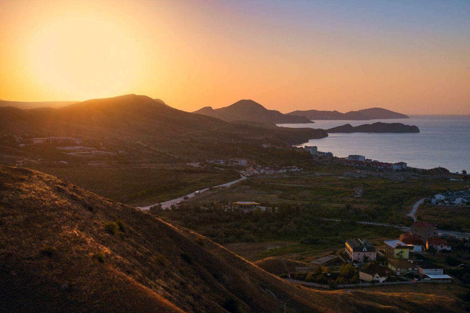 крым, море, коктебель, рассвет, горы, Галанзовская Оксана